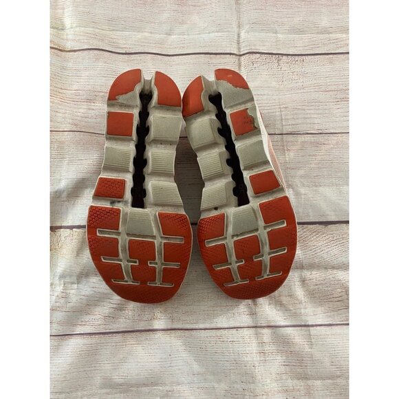 On Cloud Women's Running Shoes Orange And White - 9.5 - Picture 8 of 11